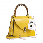 Geanta dama din piele naturala DiAmanti Michele Giallo Geanta dama din piele naturala DiAmanti Michele Giallo